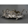 JARDINIERE ROCAILLE EN ARGENT MASSIF INTERIEUR EN LAITON EPOQUE NAPOLEON III 16