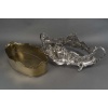 JARDINIERE ROCAILLE EN ARGENT MASSIF INTERIEUR EN LAITON EPOQUE NAPOLEON III 27