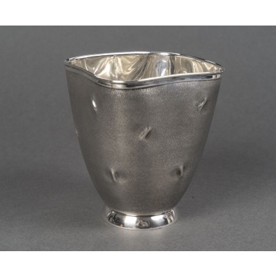 Vase en argent massif Italie, Alessandria, CESA SC (poinçon 1 AL) Circa 1990 2