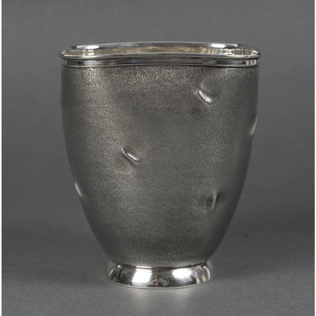 Vase en argent massif Italie, Alessandria, CESA SC (poinçon 1 AL) Circa 1990 5
