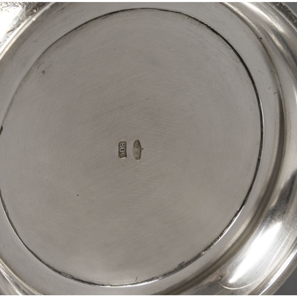 Vase en argent massif Italie, Alessandria, CESA SC (poinçon 1 AL) Circa 1990 10