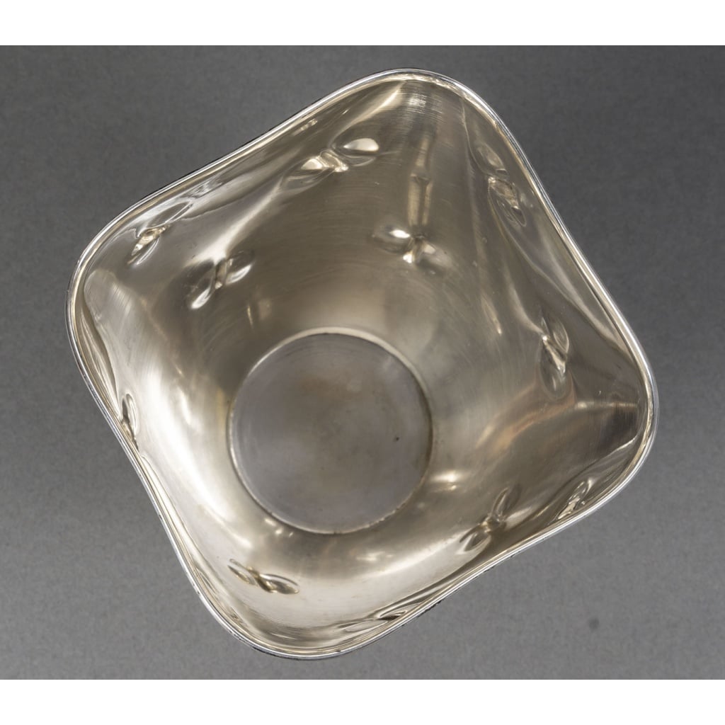 Vase en argent massif Italie, Alessandria, CESA SC (poinçon 1 AL) Circa 1990 12
