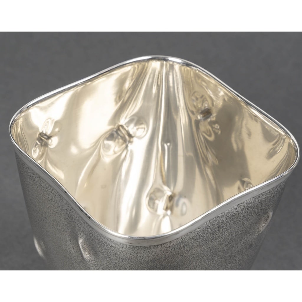Vase en argent massif Italie, Alessandria, CESA SC (poinçon 1 AL) Circa 1990 13