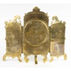 Une Pendule Paravent En Bronze Doré Et Verre Peint, Art Nouveau 15