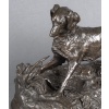 Sculpture – Chien À L’ Arrêt , Pierre – Jules Mêne (1810-1879) – Bronze 17