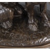 Sculpture – Épagneul Assis , Emmanuel Frémiet (1824-1910) – Bronze 20