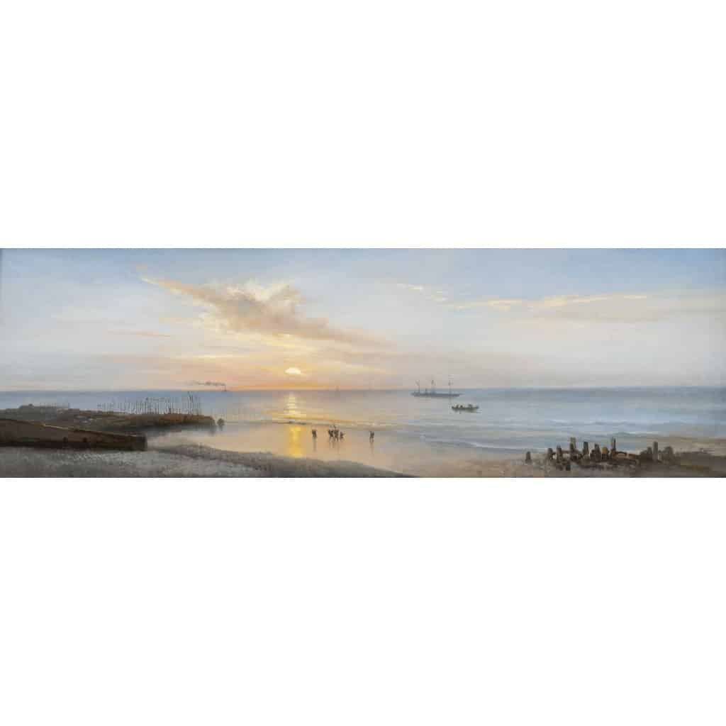 Jean Marie Auguste JUGELET ( 1805 – 1874) vue de Dieppe, 1872 2