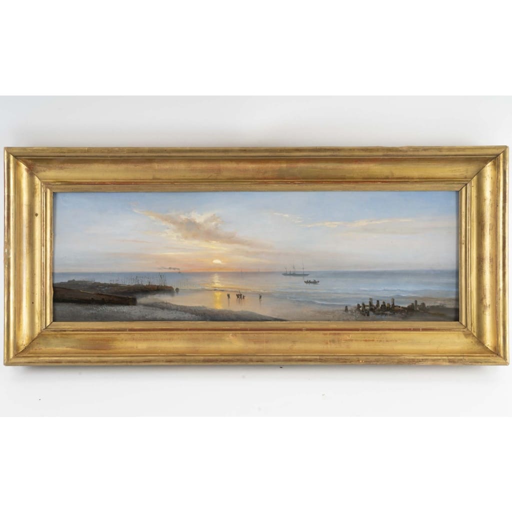 Jean Marie Auguste JUGELET ( 1805 – 1874) vue de Dieppe, 1872 3