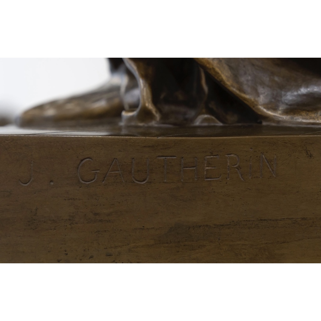Sculpture – Clotilde de Surville , Jean Gautherin (1840-1890) – Bronze 15