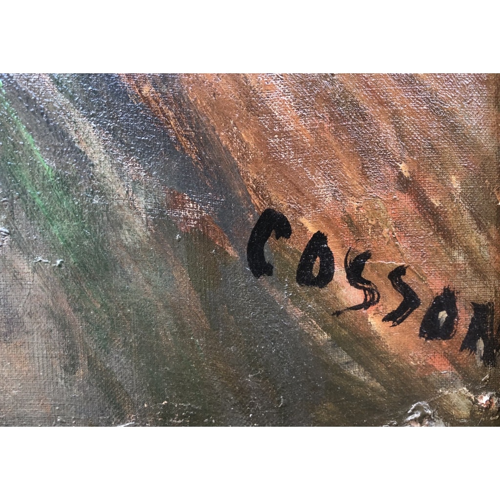 COSSON Marcel Peinture 20è Siècle l’Opéra de Paris L’habillage avant la représentation Huile Sur Toile Signée Certificat 4