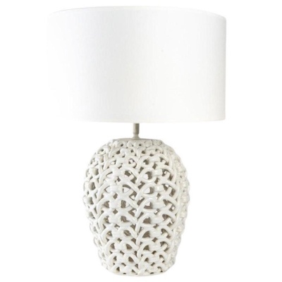 Lampe en céramique Tressée de 1960 signée Sainte-Radegonde