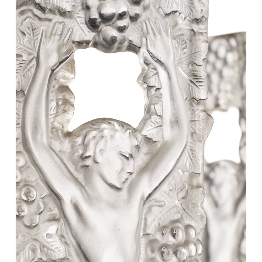 Lustre « Faune » verre blanc de Marc LALIQUE 3