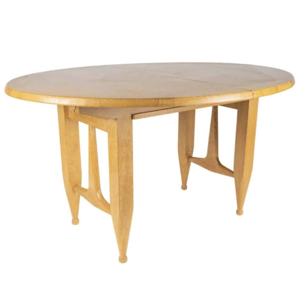 1960 Guillerme et Chambron, table à rallonges en chêne, édition Votre Maison 2 1960 Guillerme et Chambron, table à rallonges en chêne, édition Votre Maison 2