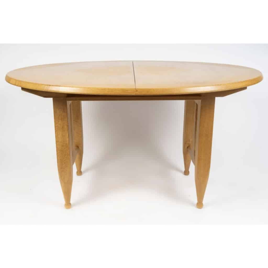 1960 Guillerme et Chambron, table à rallonges en chêne, édition Votre Maison 7 1960 Guillerme et Chambron, table à rallonges en chêne, édition Votre Maison 7