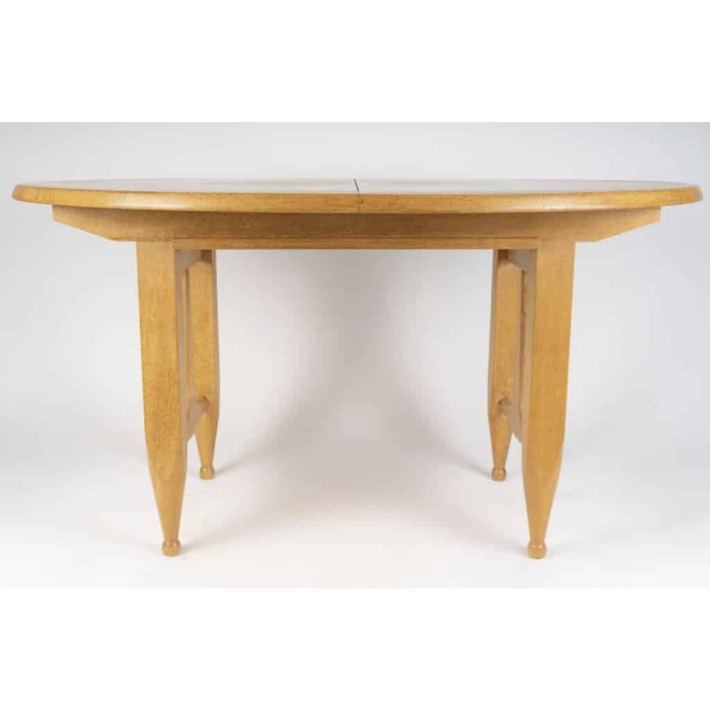1960 Guillerme et Chambron, table à rallonges en chêne, édition Votre Maison 6 1960 Guillerme et Chambron, table à rallonges en chêne, édition Votre Maison 6