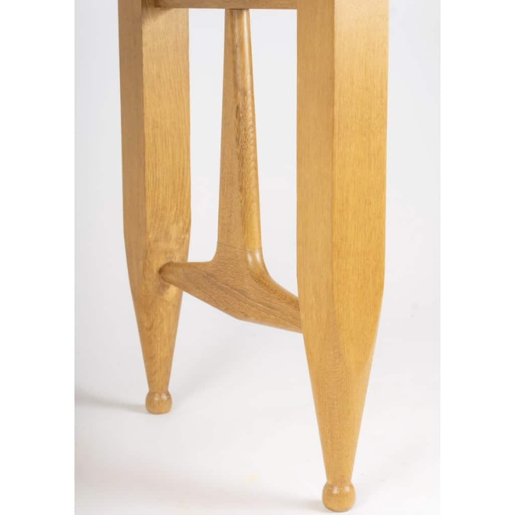 1960 Guillerme et Chambron, table à rallonges en chêne, édition Votre Maison 5 1960 Guillerme et Chambron, table à rallonges en chêne, édition Votre Maison 5