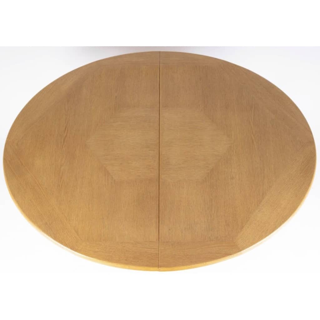 1960 Guillerme et Chambron, table à rallonges en chêne, édition Votre Maison 4 1960 Guillerme et Chambron, table à rallonges en chêne, édition Votre Maison 4