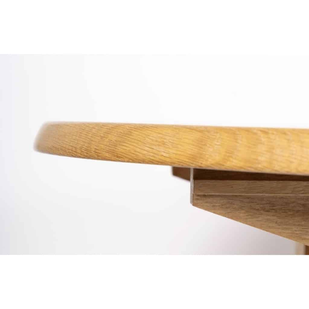 1960 Guillerme et Chambron, table à rallonges en chêne, édition Votre Maison 8 1960 Guillerme et Chambron, table à rallonges en chêne, édition Votre Maison 8