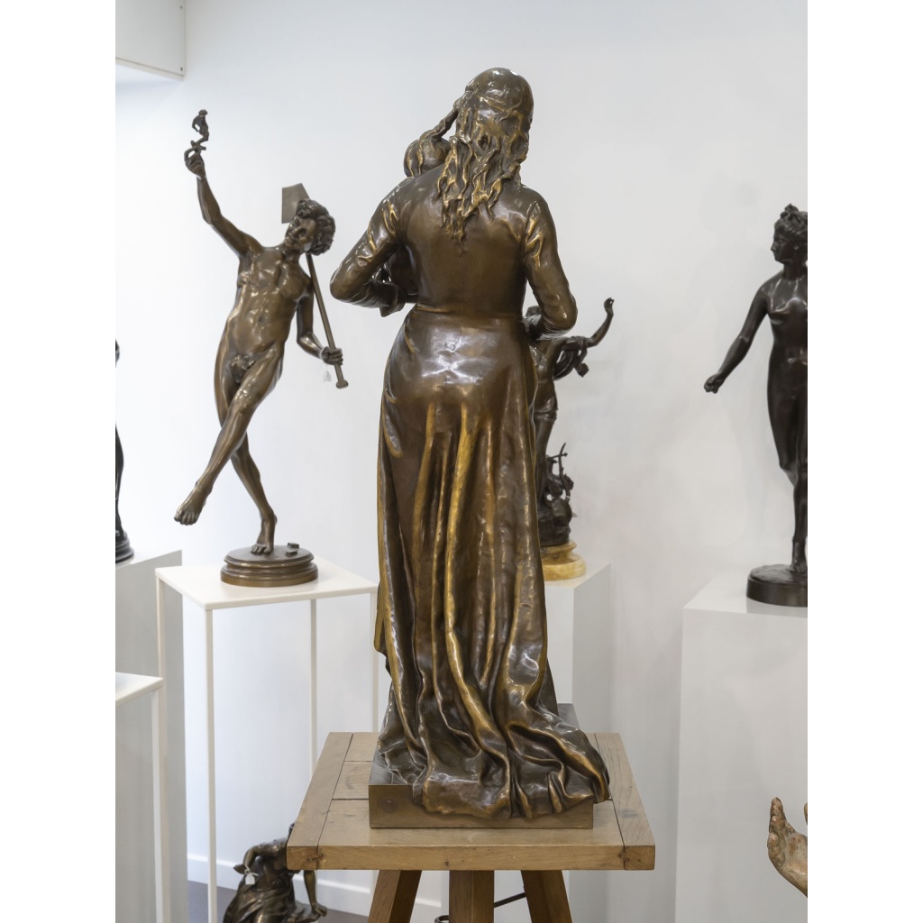 Sculpture – Clotilde de Surville , Jean Gautherin (1840-1890) – Bronze 8