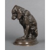 Sculpture – Épagneul Assis , Emmanuel Frémiet (1824-1910) – Bronze 15