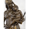 Sculpture – Clotilde de Surville , Jean Gautherin (1840-1890) – Bronze 19