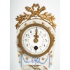 Miniature Pendule En Porcelaine XIXème Siècle 19