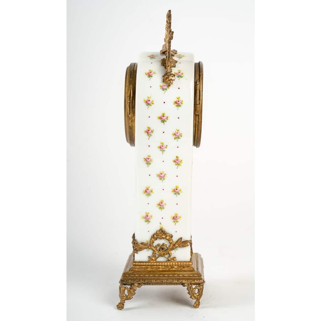 Miniature Pendule En Porcelaine XIXème Siècle 6