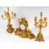 Garniture de cheminée en bronze doré, PICARD, fin XIXème siècle 20