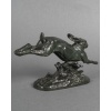 Sculpture – Le Lièvre Courant , Alfred Barye (1839-1882) – Bronze 13