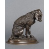 Sculpture – Épagneul Assis , Emmanuel Frémiet (1824-1910) – Bronze 13