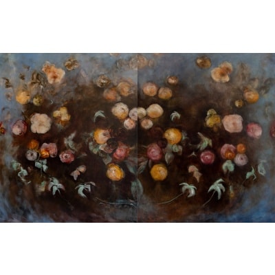 Tableau à l’huile intitulé « Les Fleurs du Bien N°24 et 25 » de l’artiste peintre Isabelle Delannoy Tableau à l’huile intitulé « Les Fleurs du Bien N°24 et 25 » de l’artiste peintre Isabelle Delannoy