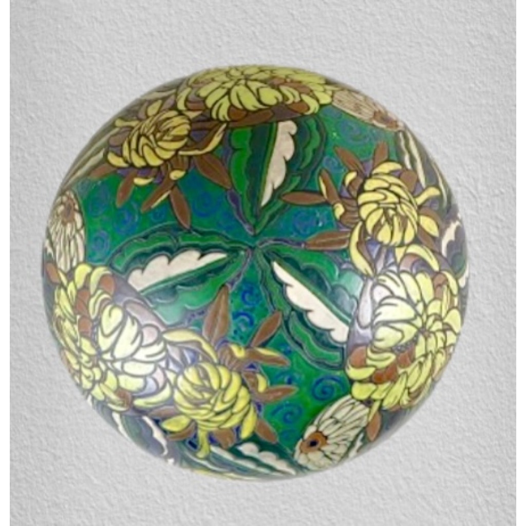 RARE ET EXCEPTIONNELLE LAMPE ÉMAILLÉE D’ ANDRÉ DELATTE 9