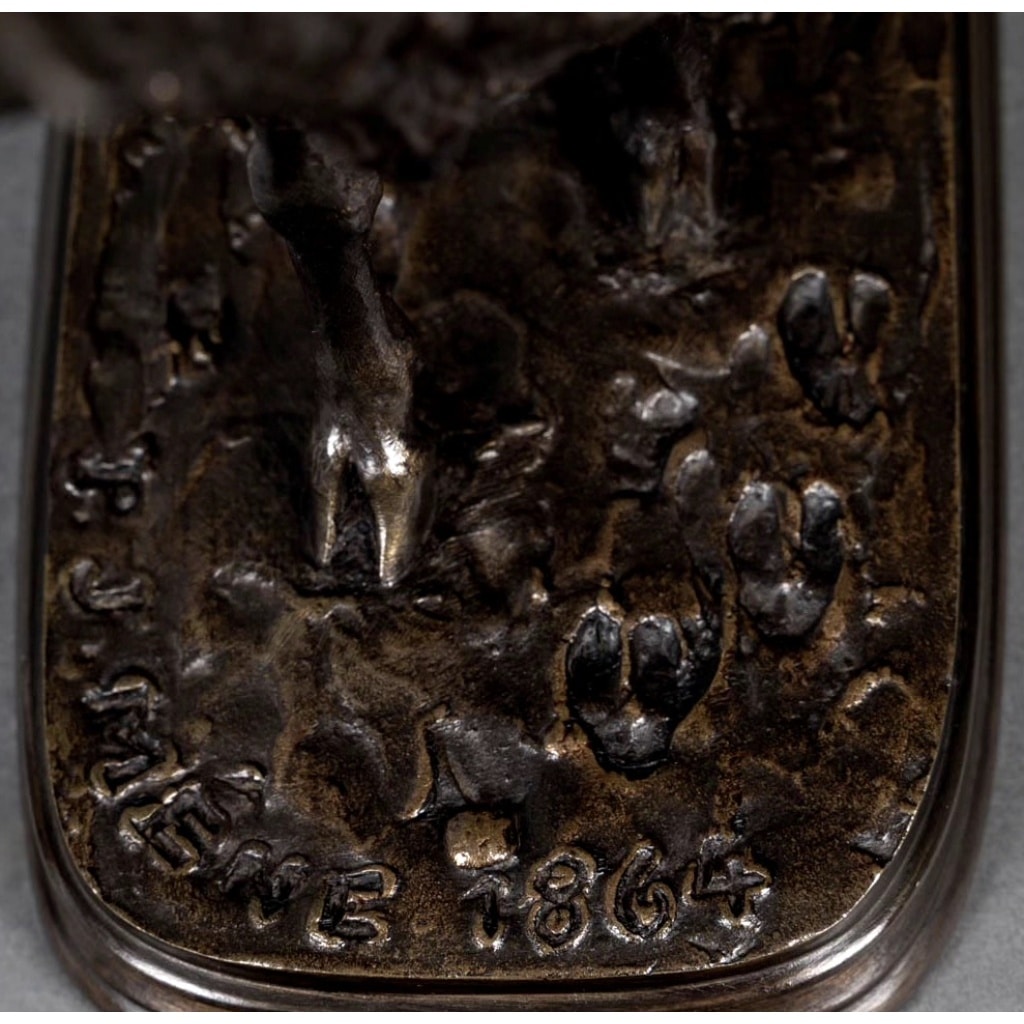 Sculpture – Mouton Des Vosges Debout , Pierre – Jules Mêne (1864) – Bronze 10 Sculpture – Mouton Des Vosges Debout , Pierre – Jules Mêne (1864) – Bronze 10