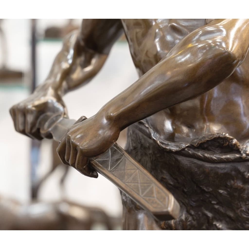 Sculpture – Pro Aris et Focis , Henri Fugère (1872-1944) – Bronze 7 Sculpture – Pro Aris et Focis , Henri Fugère (1872-1944) – Bronze 7