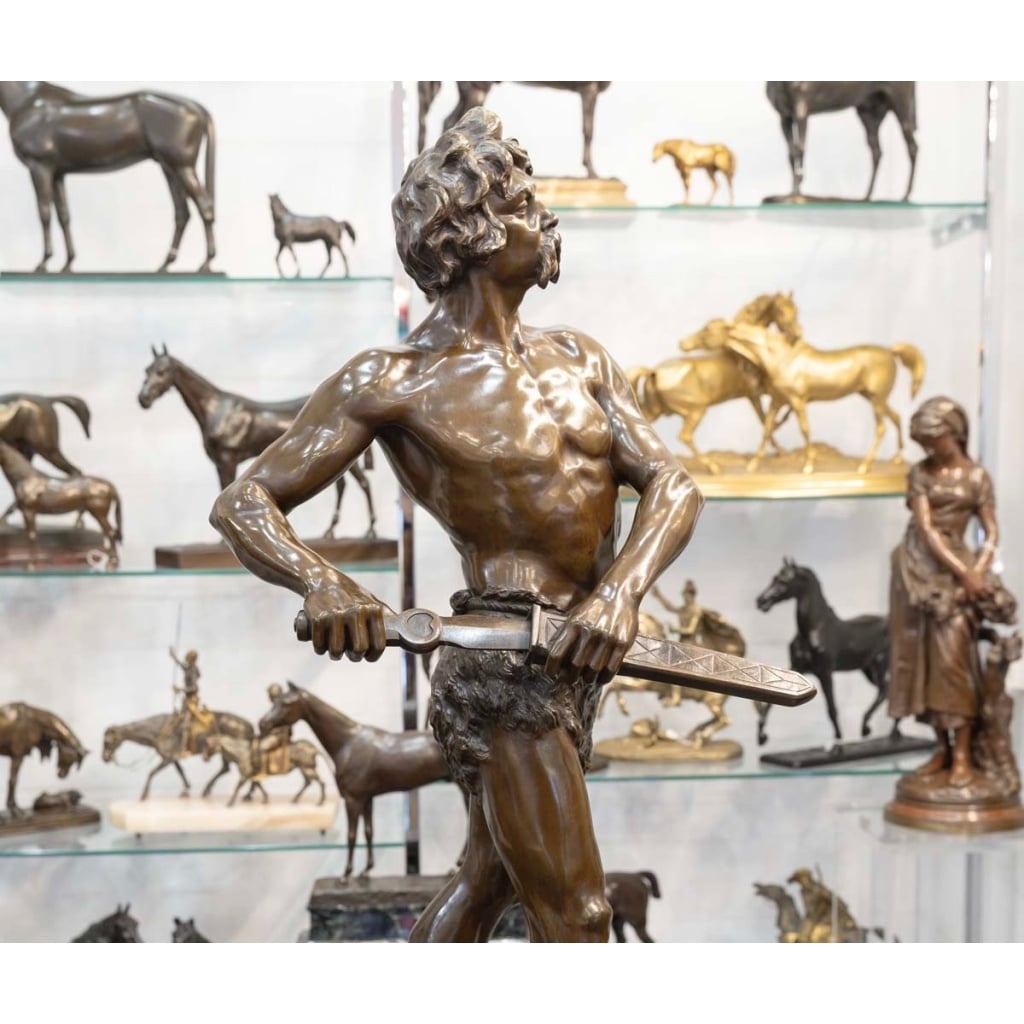 Sculpture – Pro Aris et Focis , Henri Fugère (1872-1944) – Bronze 10 Sculpture – Pro Aris et Focis , Henri Fugère (1872-1944) – Bronze 10