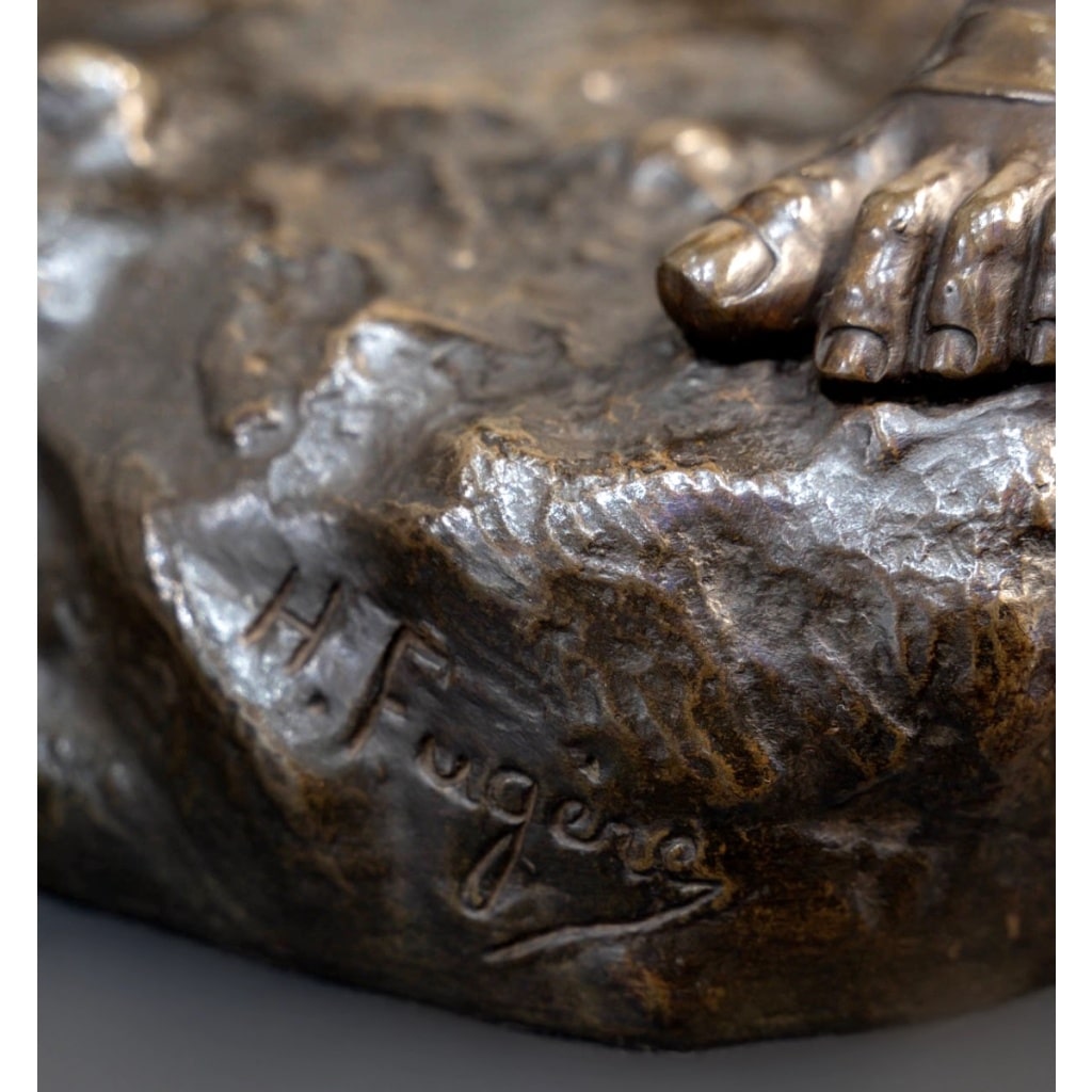 Sculpture – Pro Aris et Focis , Henri Fugère (1872-1944) – Bronze 13 Sculpture – Pro Aris et Focis , Henri Fugère (1872-1944) – Bronze 13
