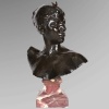Sculpture – Buste De Diane Chasseresse , Alexandre Falguière (1831-1900) – Bronze 12