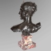 Sculpture – Buste De Diane Chasseresse , Alexandre Falguière (1831-1900) – Bronze 15