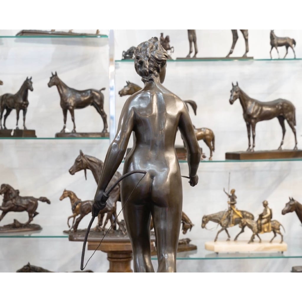 Sculpture – Diane Chasseresse , Jean – Antoine Houdon (1741-1828) – Bronze 6