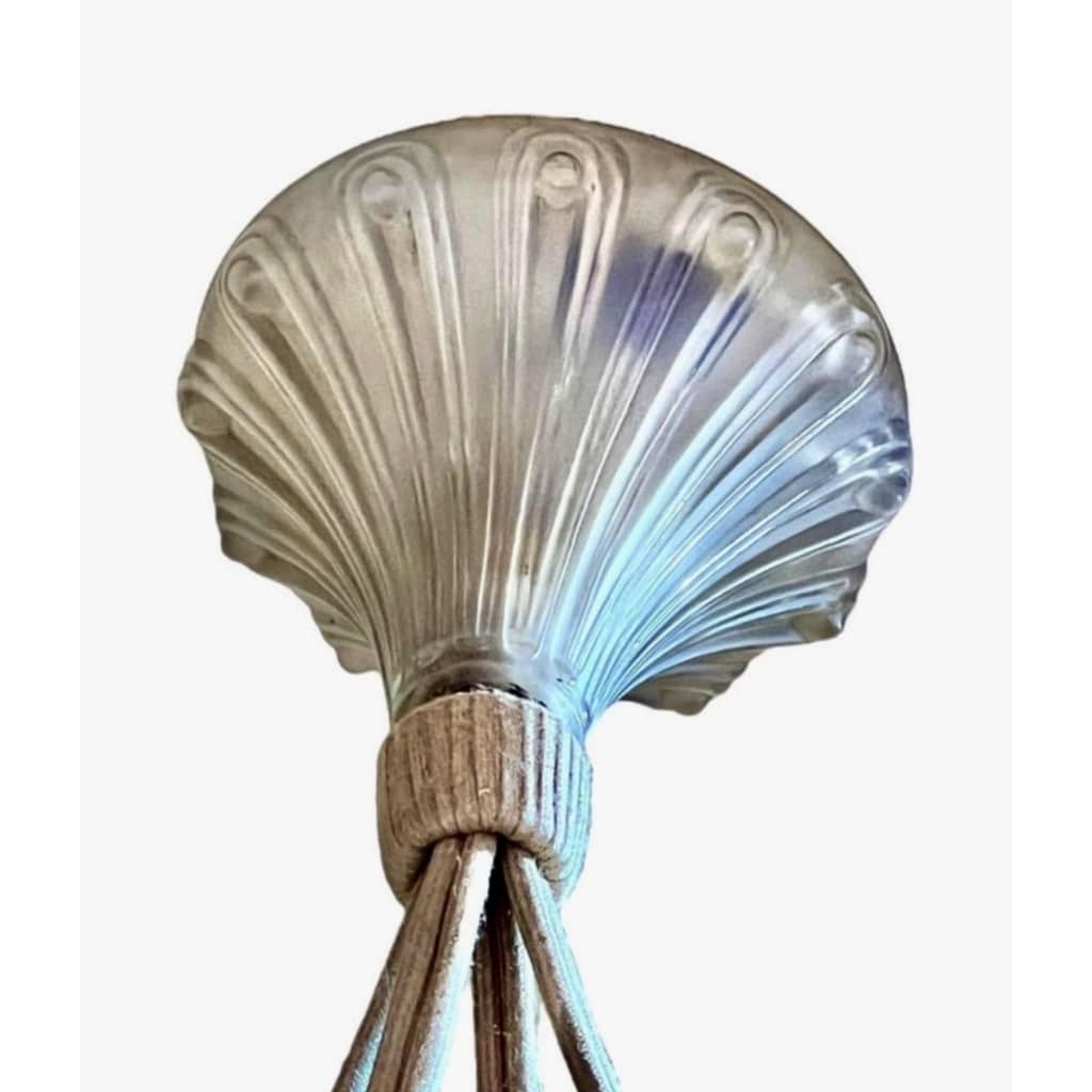 Suspension « Lausanne » verre blanc de René LALIQUE 6 Suspension « Lausanne » verre blanc de René LALIQUE 6