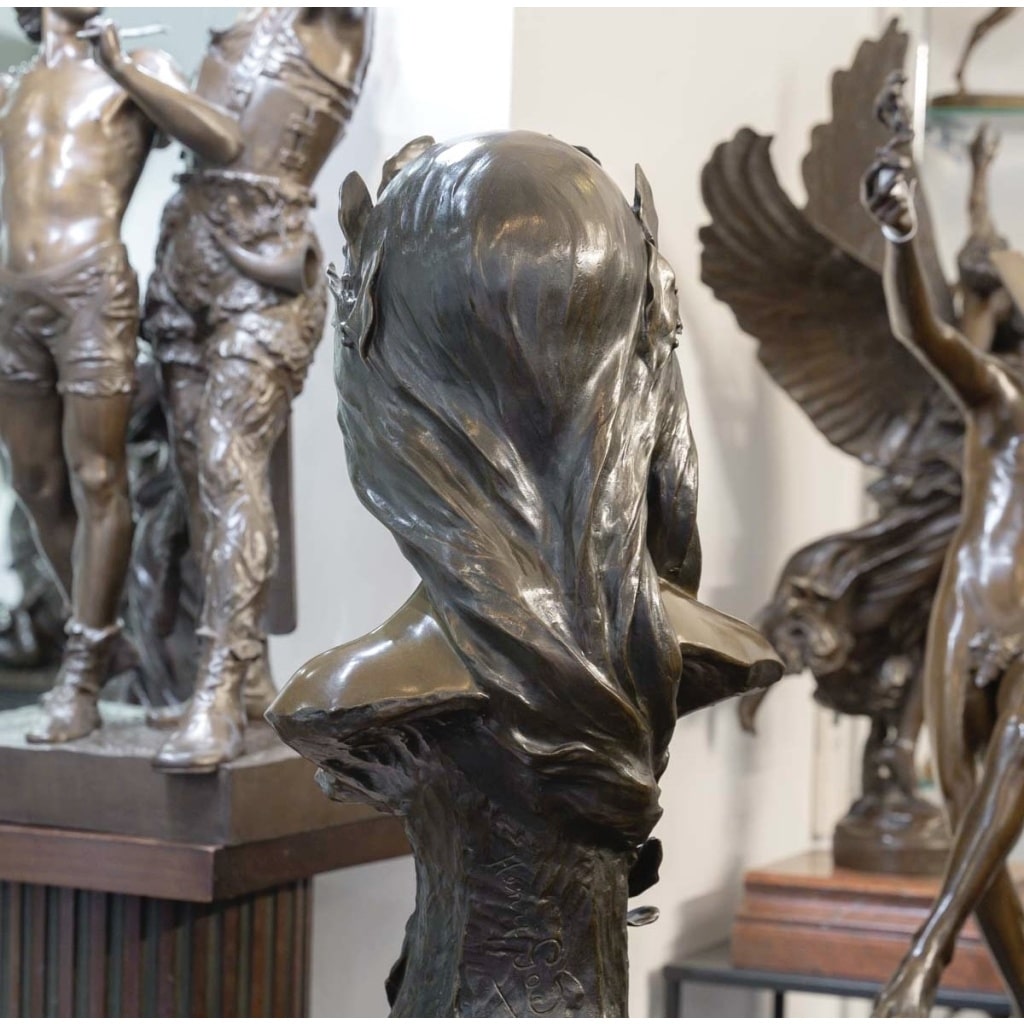 Sculpture – Poésie , Henri Godet (1863-1937) – Bronze 6 Sculpture – Poésie , Henri Godet (1863-1937) – Bronze 6