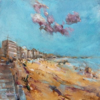 Tableau à l’huile intitulé « Bonjour Monsieur Marquet » de l’artiste peintre Isabelle Delannoy Tableau à l’huile intitulé « Bonjour Monsieur Marquet » de l’artiste peintre Isabelle Delannoy