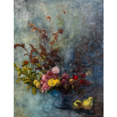 Oil painting entitled “The Flowers of Good No. 19” by the painter Isabelle Delannoy Oil painting entitled “The Flowers of Good No. 19” by the painter Isabelle Delannoy