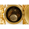 Une Pendule En Bronze Doré Et Marbre Blanc XIXème Siècle «  20
