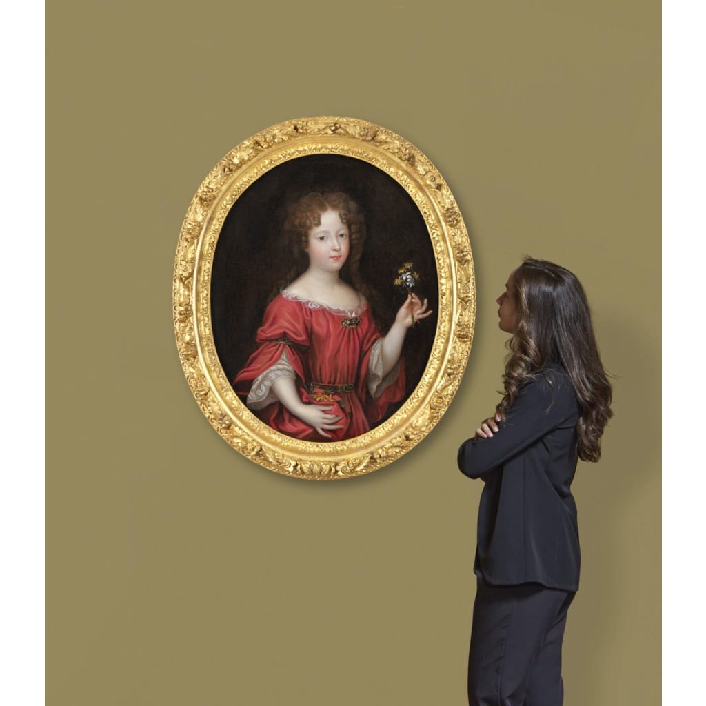 Jeune princesse aux fleurs – Entourage de Pierre Mignard 6 Jeune princesse aux fleurs – Entourage de Pierre Mignard 6