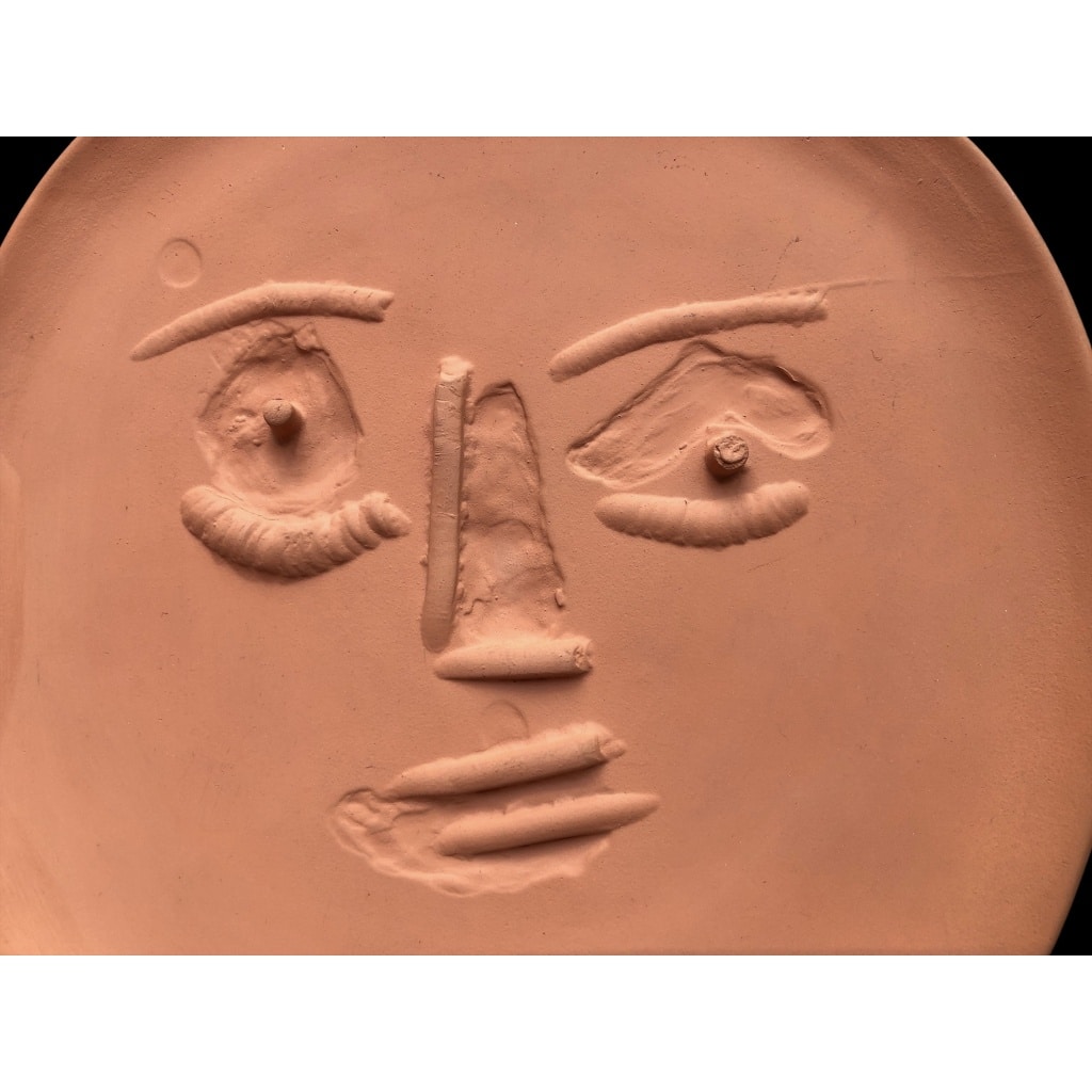Pablo PICASSO & Ateliers Madoura Visage aux grands yeux 1960 N°444 du catalogue de l’oeuvre céramique 6
