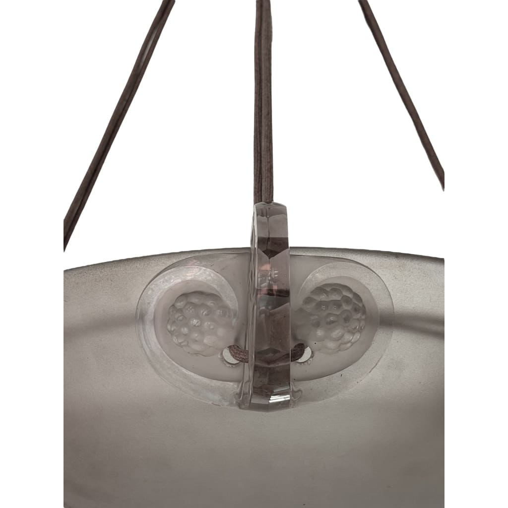 Suspension « Ronces » verre blanc de René LALIQUE 5 Suspension « Ronces » verre blanc de René LALIQUE 5