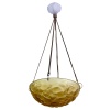 Suspension « Lausanne » verre jaune ambré de René LALIQUE 10 Suspension « Lausanne » verre jaune ambré de René LALIQUE 10