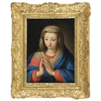 Vierge en prière – Ecole italienne, région des Marches, XVIIe siècle