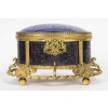 Coffret en cristal bleu gravé et bronze doré, XIXᵉ siècle 11